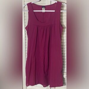 Patagonia Fushia Sleeveless Dress, Size S, 100% Organic Cotton, Pockets